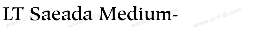 LT Saeada Medium字体转换